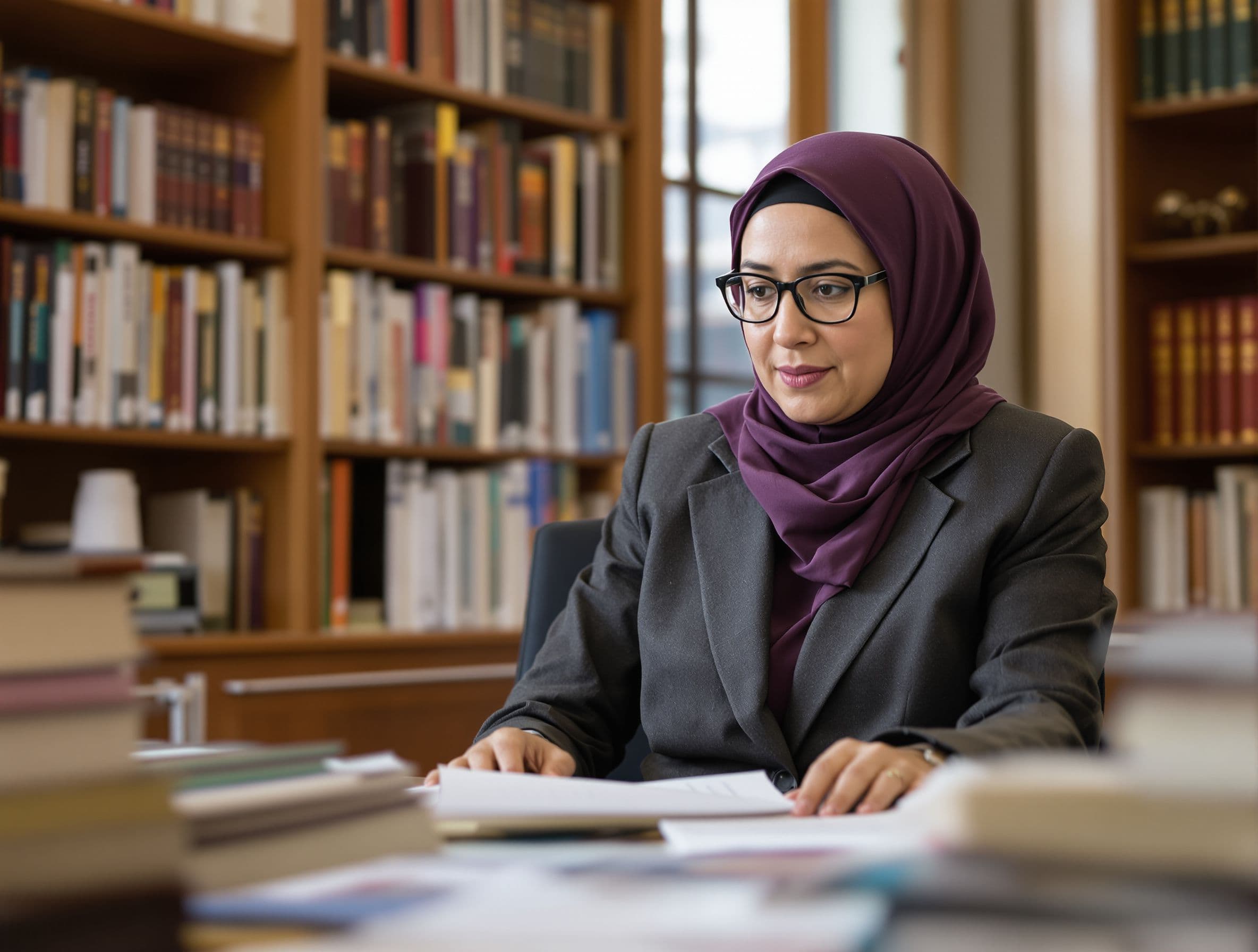 Muslim Woman Professor Hijab - ai training & capability building insights
